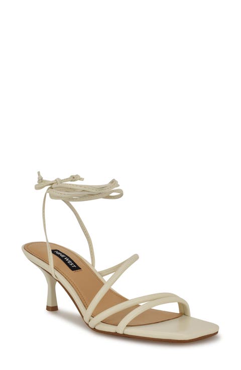 【美脚効果☆】Nine West Marrie Woven Ankle Strap サンダル Amazon.com | Nine West Women's Marrie3 Heeled Sandal, Chic
