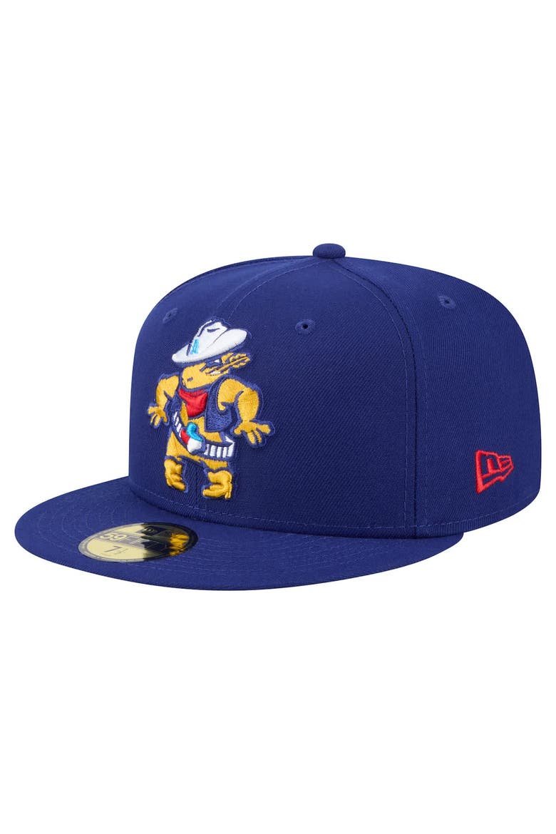 Men's New Era  Navy Amarillo Sod Poodles Authentic Collection 59FIFTY Fitted Hat, Alternate, color, Navy
