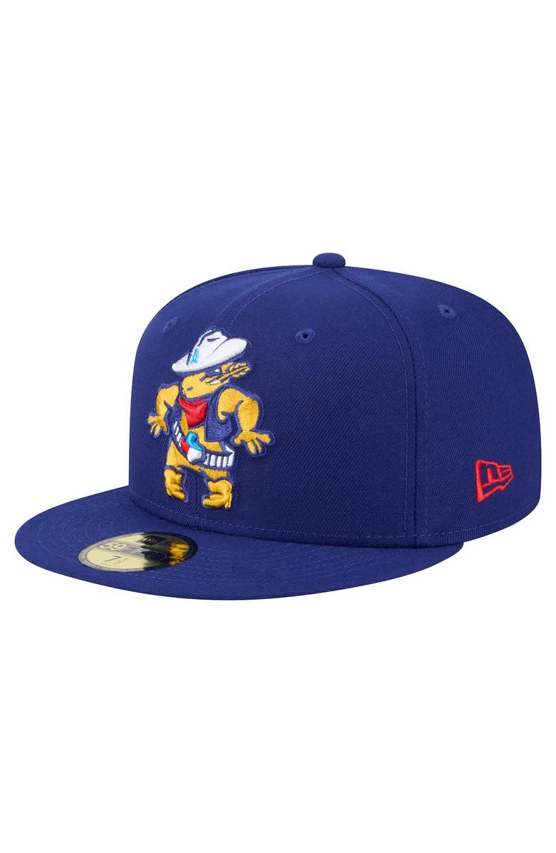 New Era Men's New Era  Navy Amarillo Sod Poodles Authentic Collection 59FIFTY Fitted Hat, Alternate, color, Navy