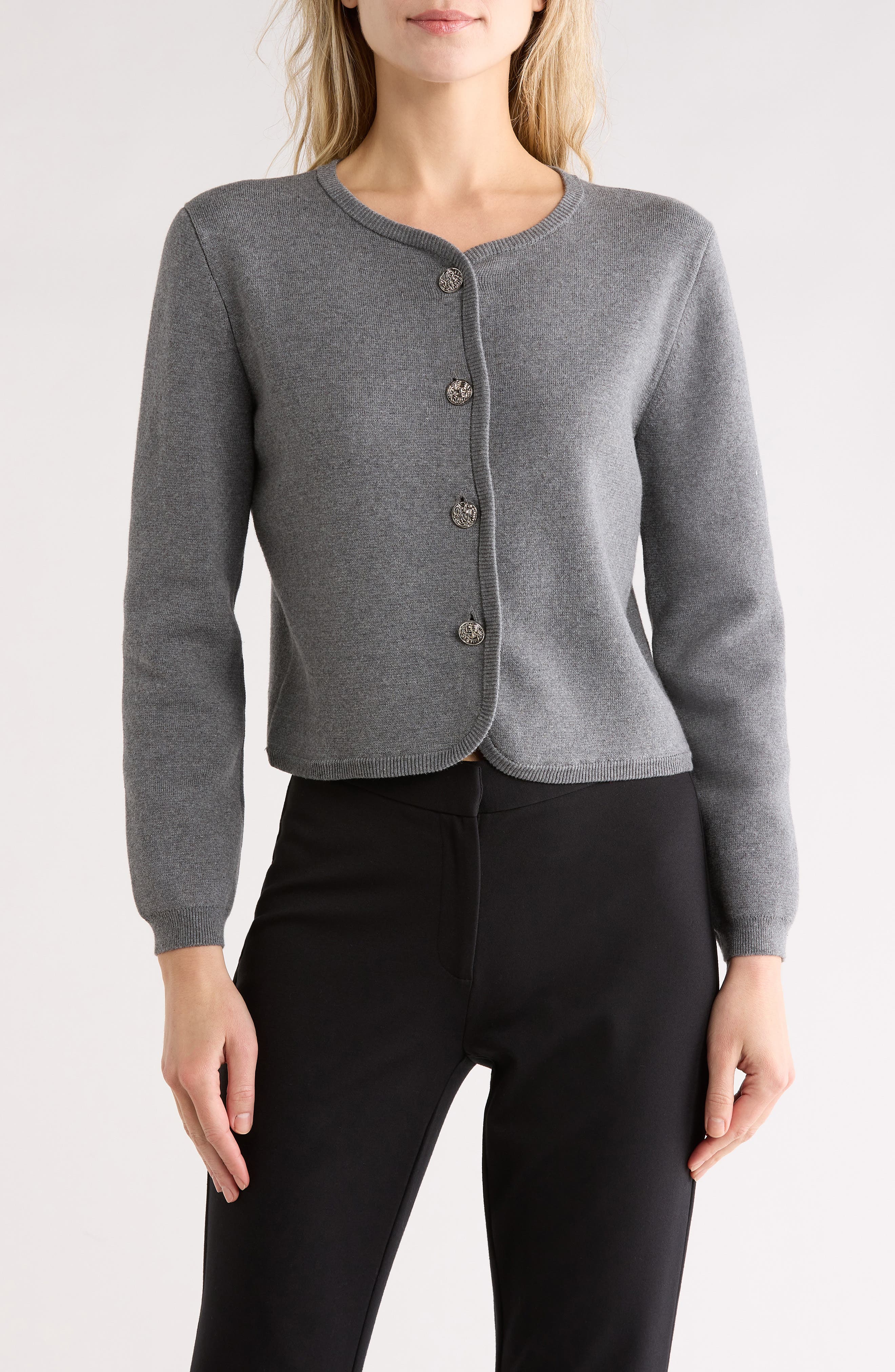rag & bone Dee Cotton Blend Crop Cardigan
