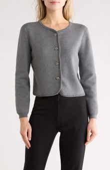 rag & bone Dee Cotton Blend Crop Cardigan