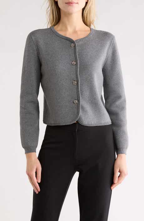 rag & bone Dee Cotton Blend Crop Cardigan