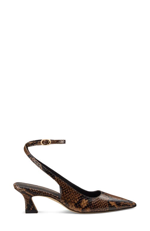Stuart Weitzman Vinnie 50 Strap Pump In Brown