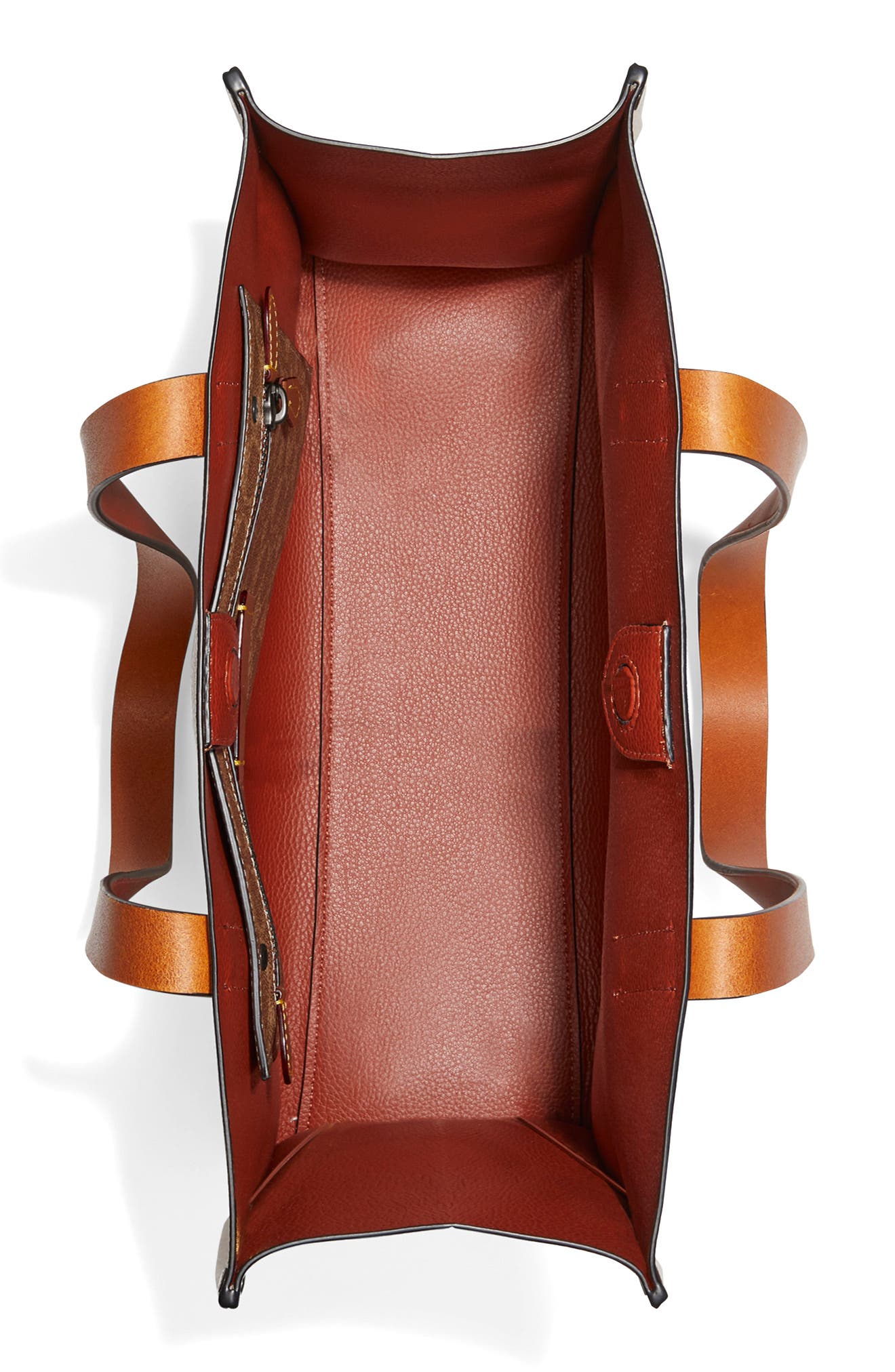 COACH Small Pebble Leather Shopper Tote, Alternate, color, 