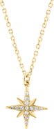 EFFY 14K Gold Plated Sterling Silver Pavé Diamond Star Pendant Necklace