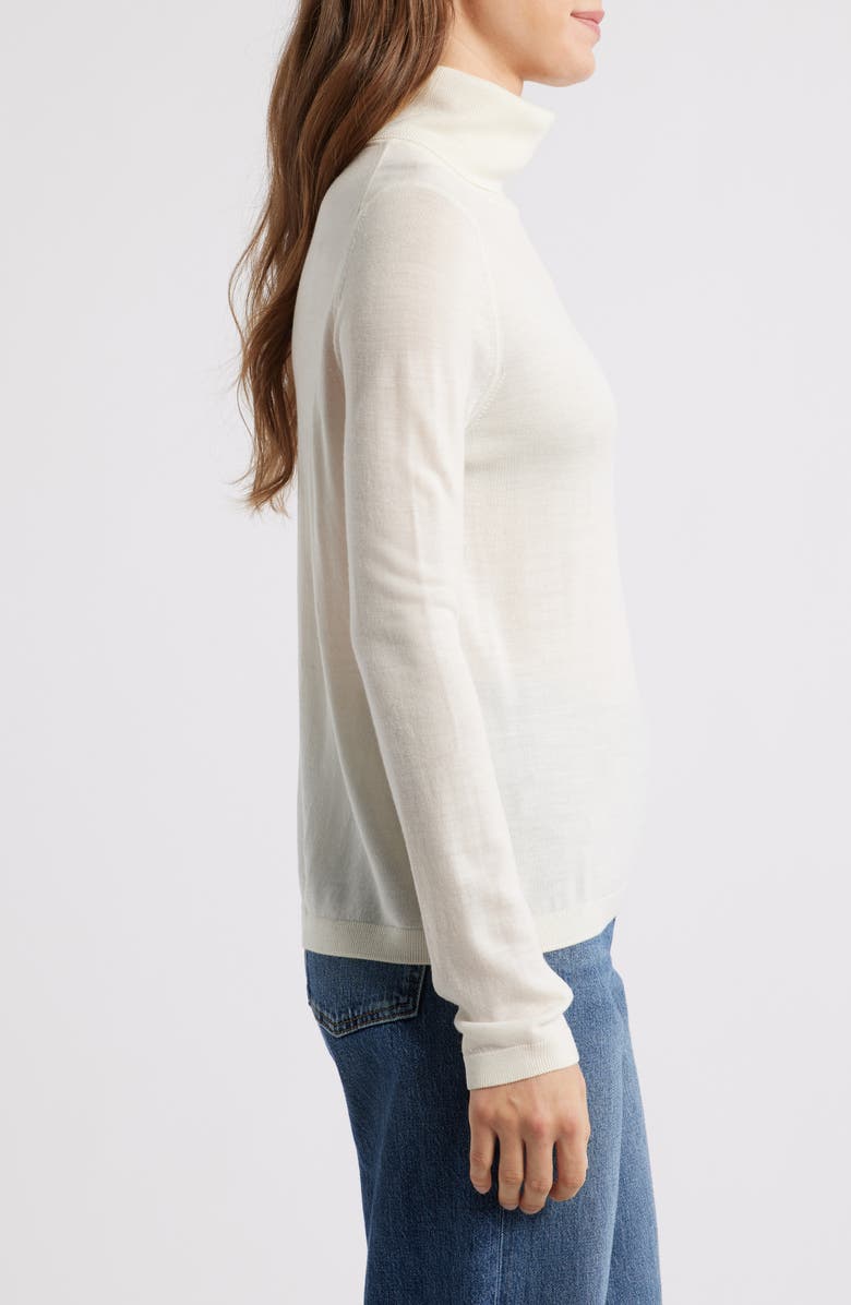 Mavi Jeans Turtleneck Wool Sweater, Alternate, color, Antique White