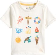 Mini Boden Embroidered Cotton Graphic T-Shirt