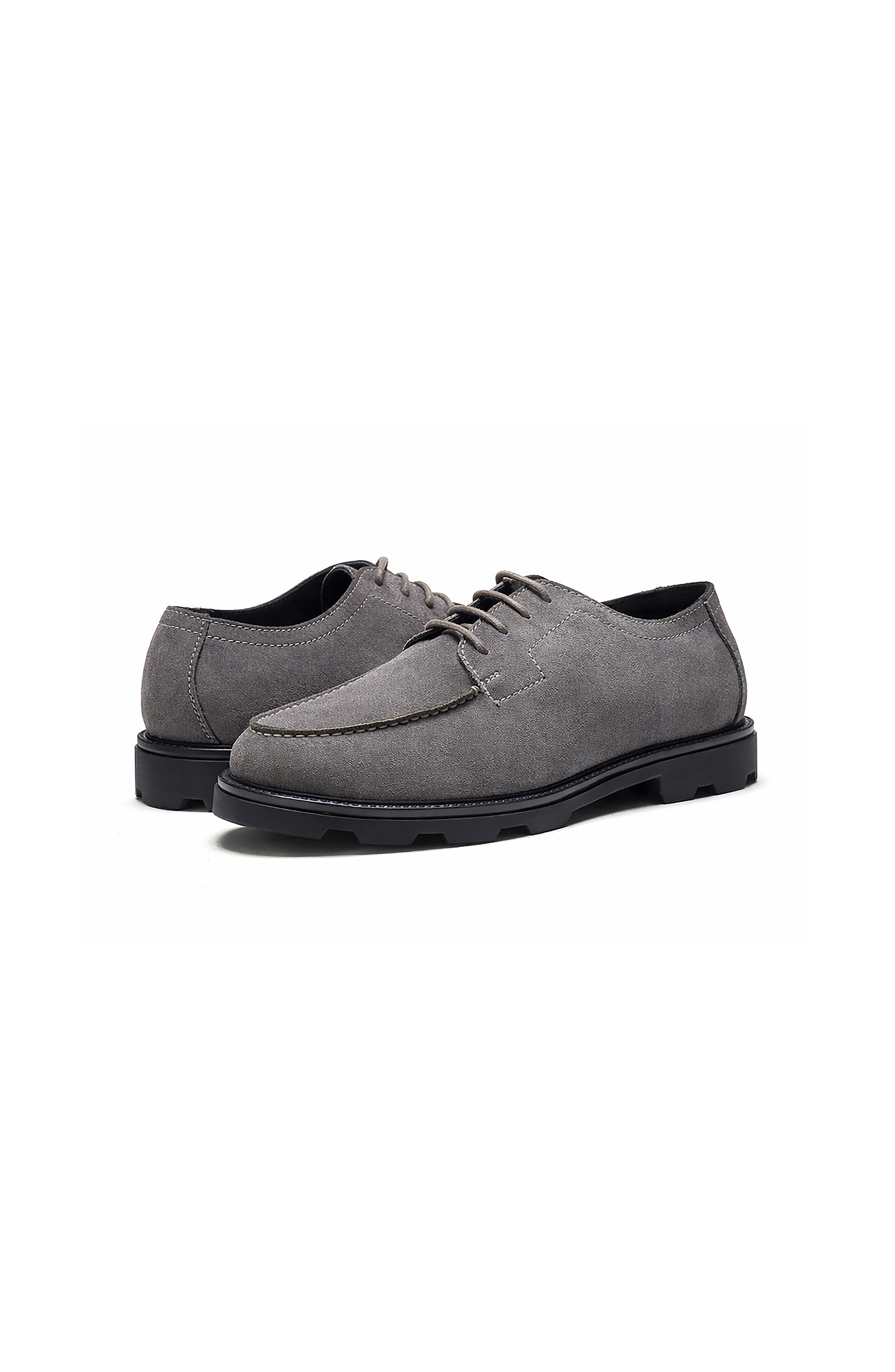 A. Veer Dalton Moc Derby, Alternate, color, Grey Leather