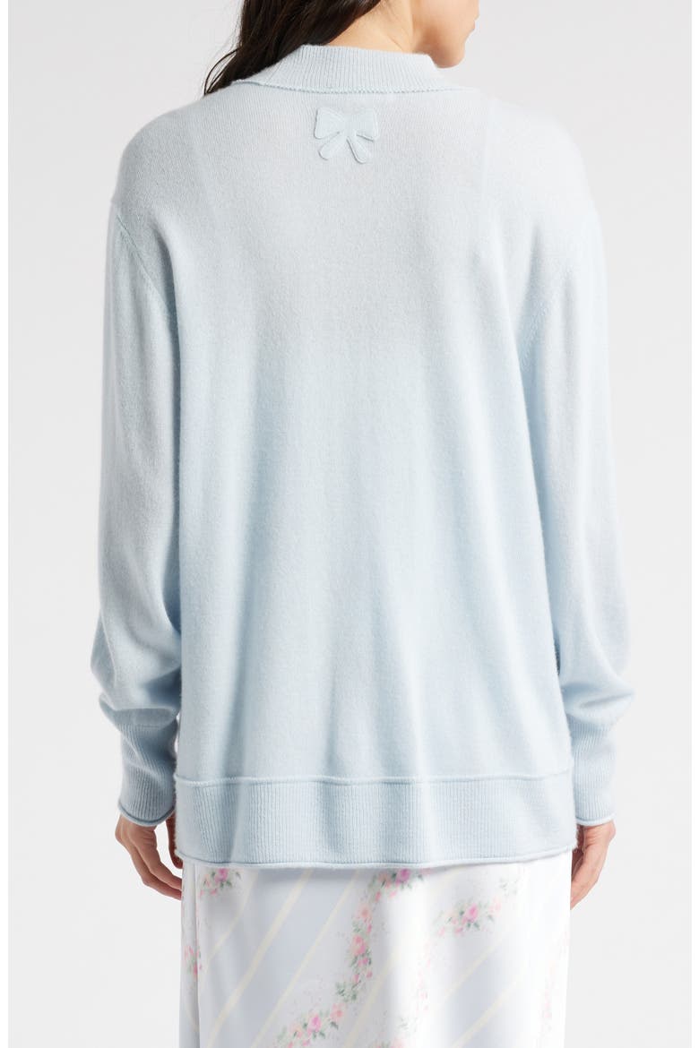 Applene Cashmere Cardigan, Alternate, color, SEAGLASS BLUE