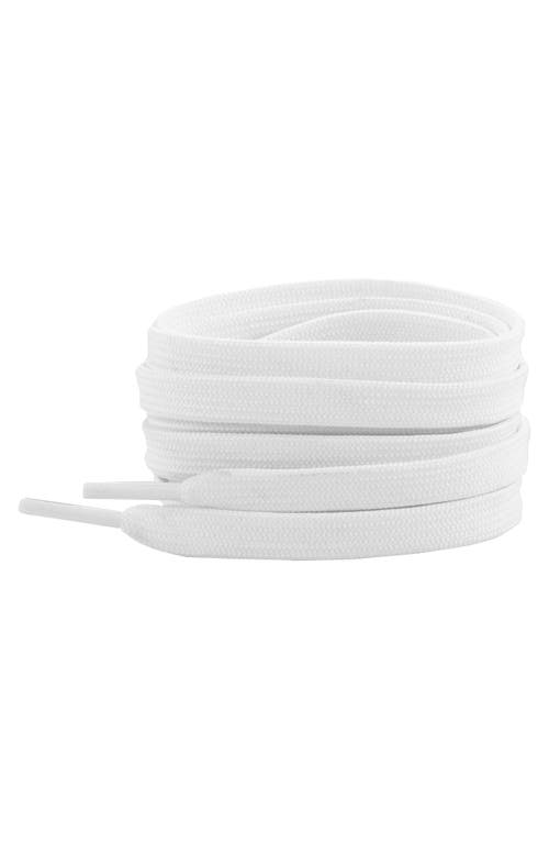 Waves California 63-inch Premium Flat Shoelaces In White