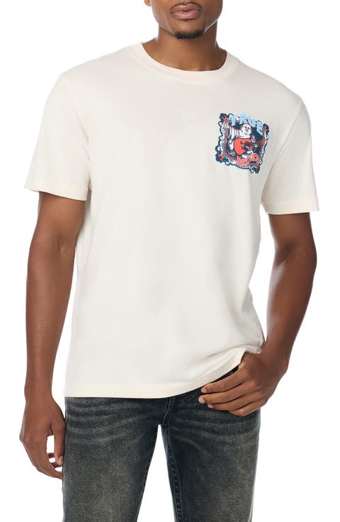 Buddha Motif Graphic T-Shirt