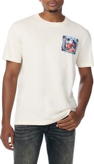 True Religion Buddha Motif Graphic T-Shirt