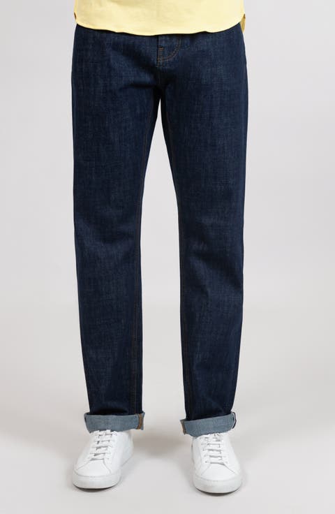 Slim Straight Selvedge Stud Jeans