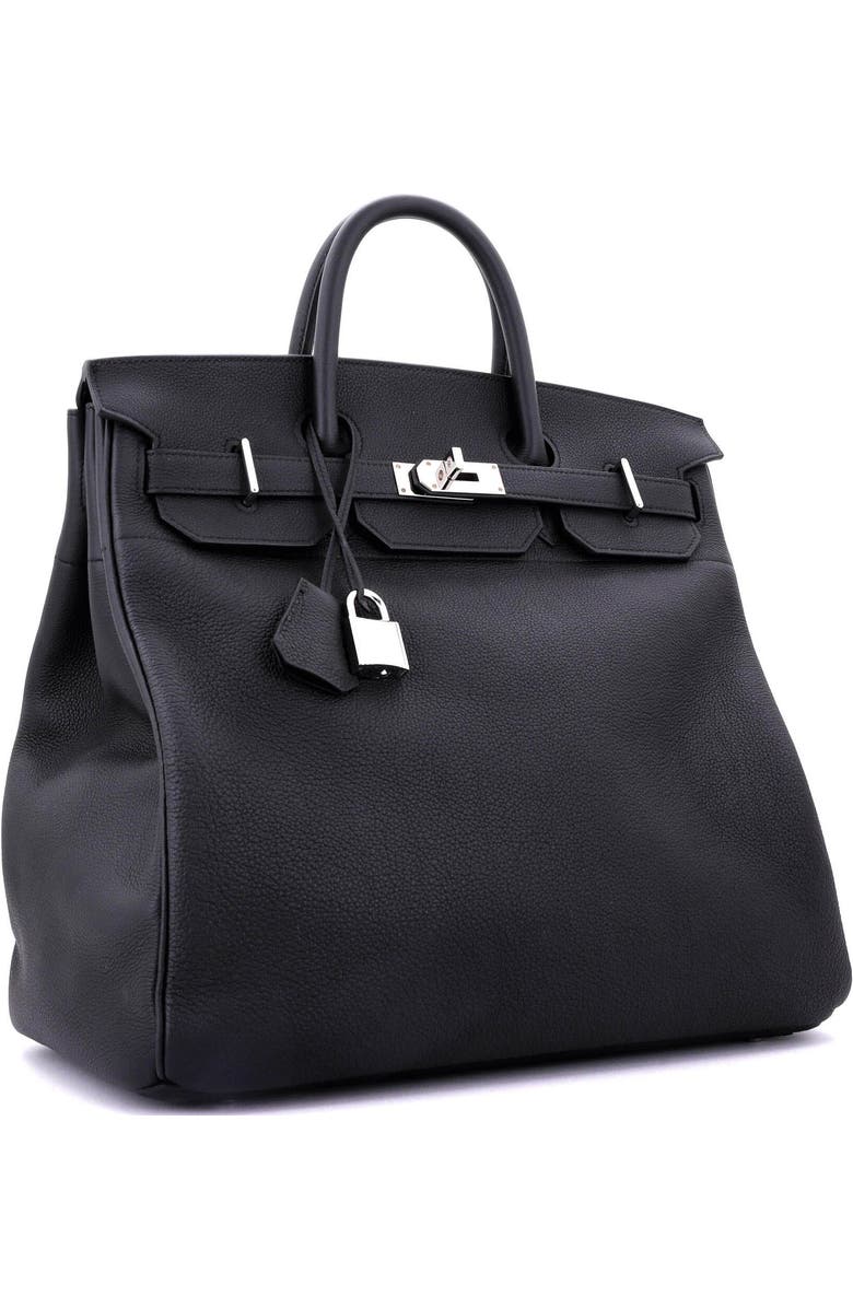 Pre-Owned Hermes HAC Birkin Bag Black Togo with Palladium Hardware 40, Alternate, color, Noir