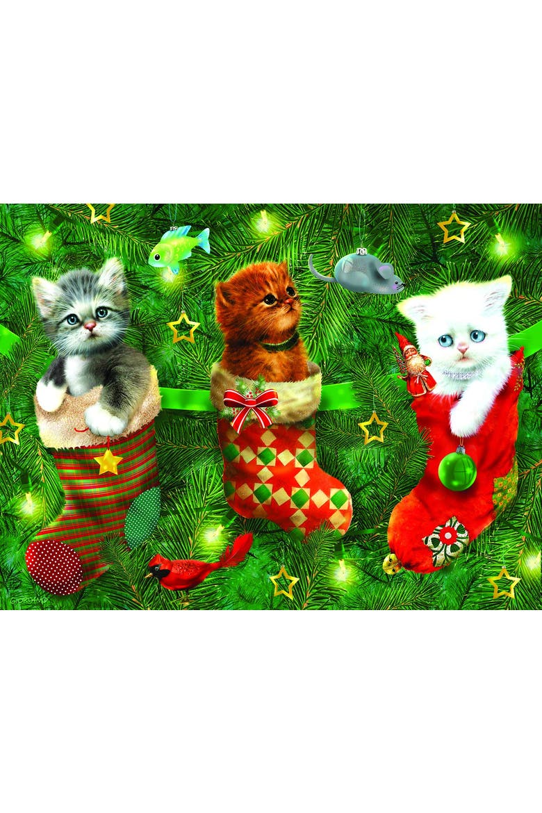 Stockings Full of Kittens 300 piece Jigsaw Puzzle for Adults, Alternate, color, Multicolor
