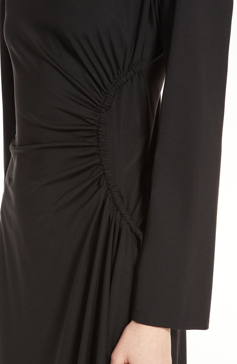 Weekend Max Mara Romania Ruched Long Sleeve Jersey Midi Dress, Alternate, color,