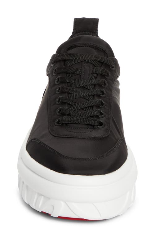 Christian Louboutin Mens Choukario Low-top Woven Trainers Black Eur 41.5 / 7.5 Uk In Black