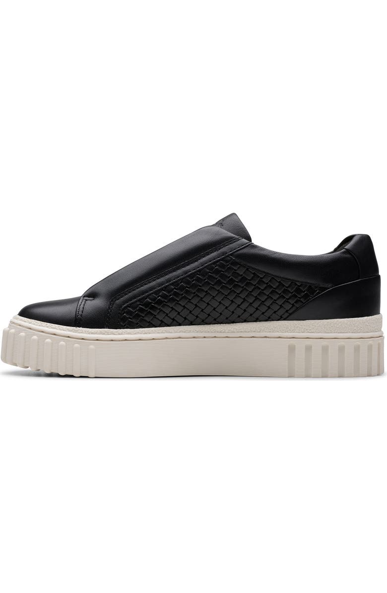 Clarks<sup>®</sup> Mayhill Bay Platform Sneaker, Alternate, color, Black Leather