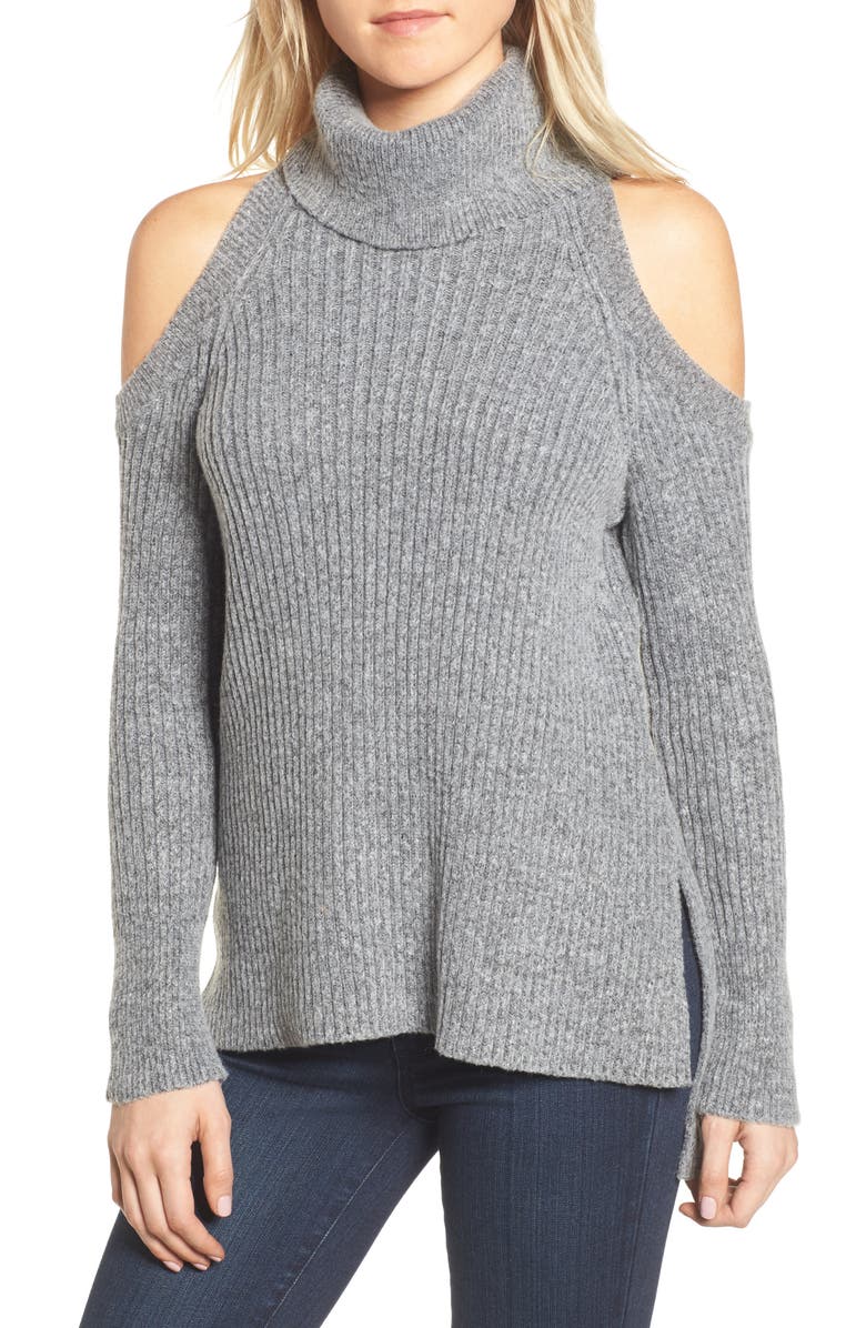 cupcakes and cashmere Rodell Cold Shoulder Sweater, Main, color, 