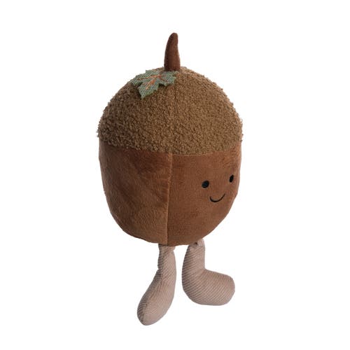Transpac Plush Acorn Tree Ornaments For Fall Harvest Decor Gifts In Brown