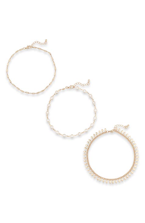 Assorted 3-Pack Anklets