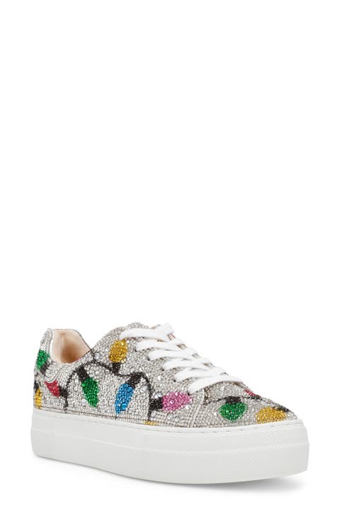 Sidny Crystal Pavé Platform Sneaker (Women)