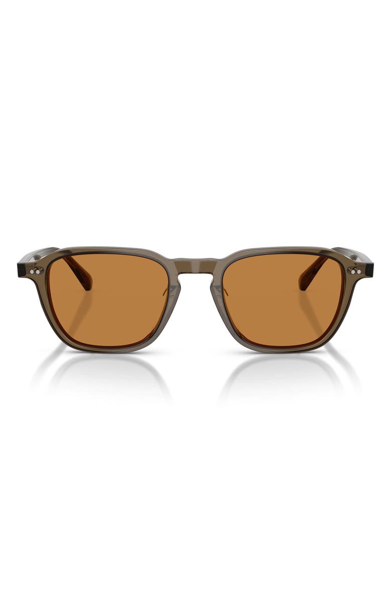 Oliver Peoples Emryn 50mm Pillow Sunglasses, Main, color, Hazel / Cognac