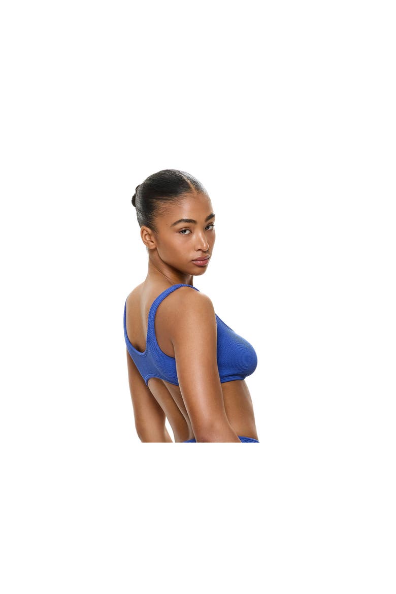 Tubular Square Neck Bikini Top, Alternate, color, Royal