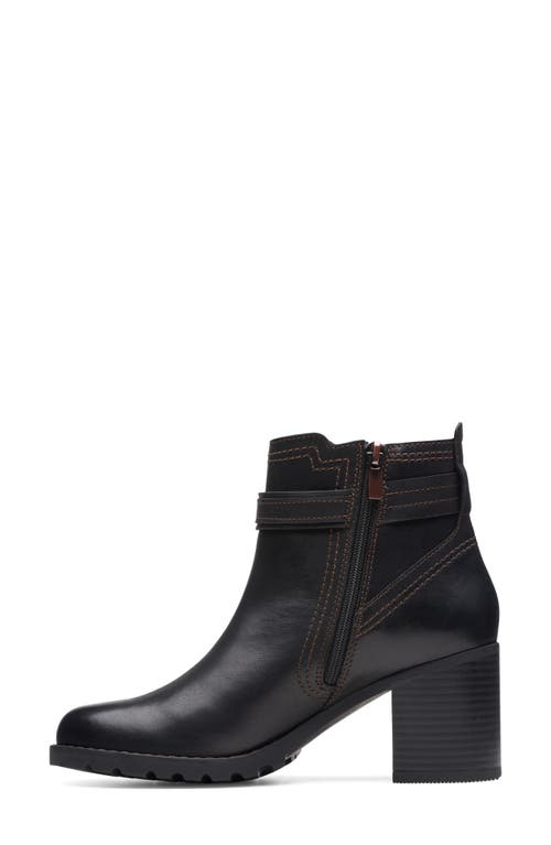 Clarks ® Leda Strap Bootie In Black
