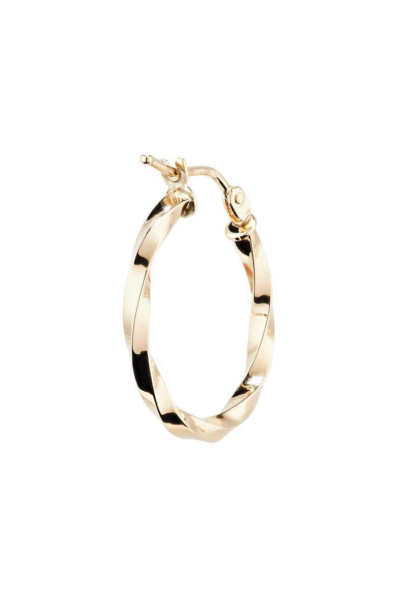 14K Gold Twist Hoop Earrings (Nordstrom Exclusive), Alternate, color, 14K YELLOW GOLD