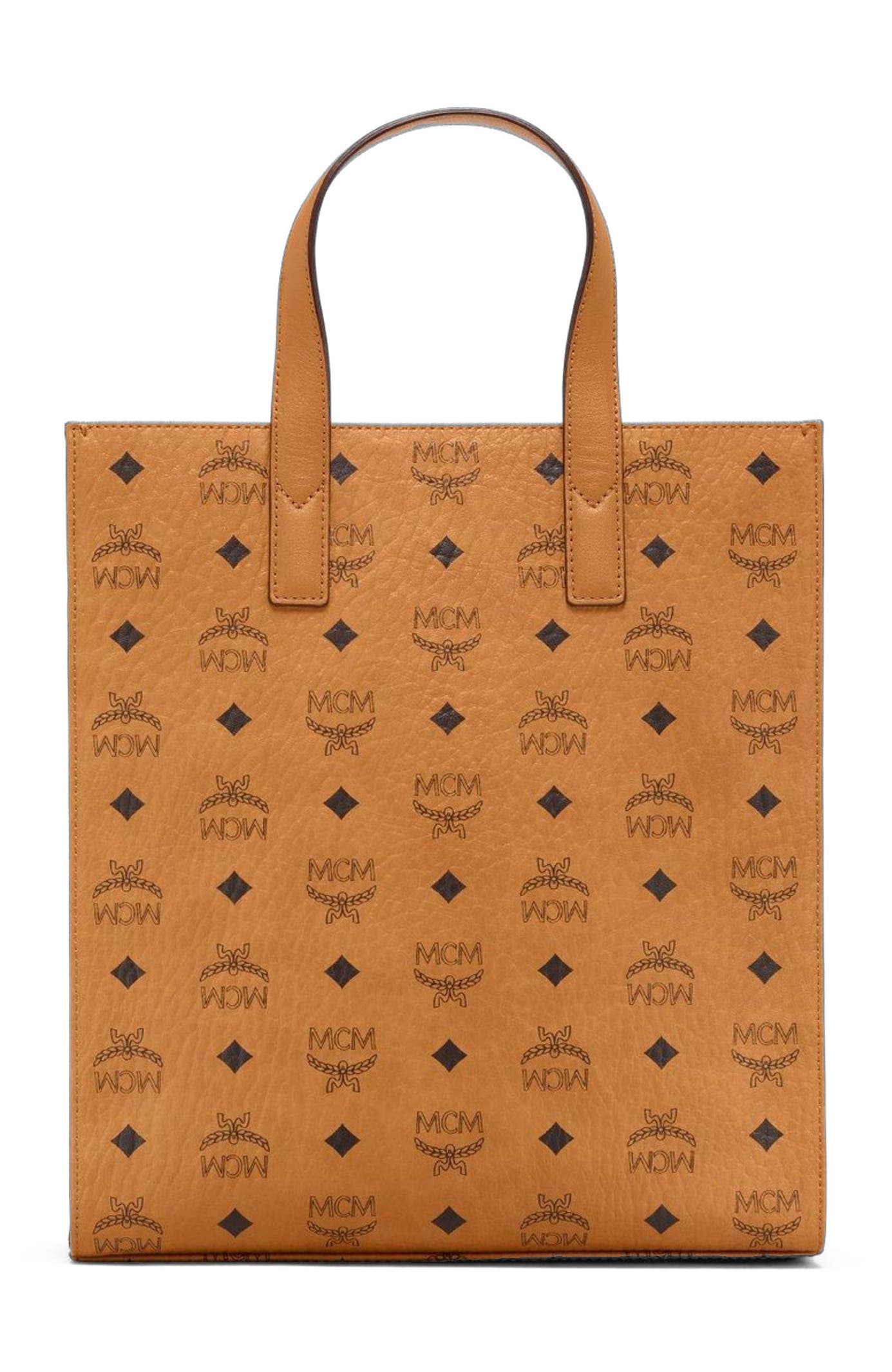 MCM Aren Tote in Visetos, Alternate, color, 
