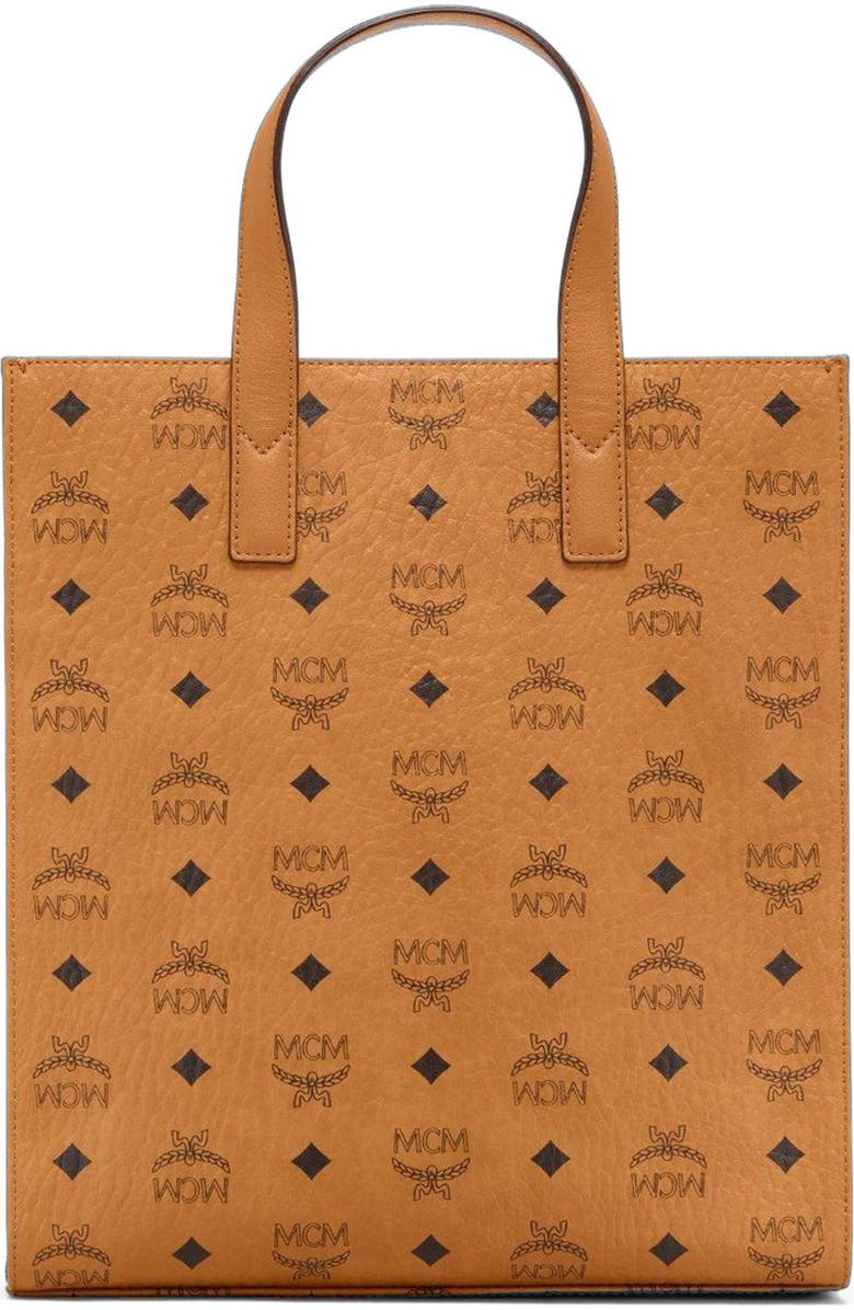 MCM Aren Tote in Visetos, Alternate, color,