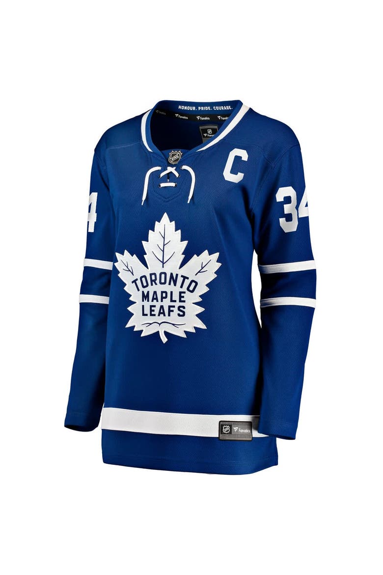 Women's Fanatics Auston Matthews Blue Toronto Maple Leafs Captain Patch Home Breakaway Player Jersey, Alternate, color, Blue