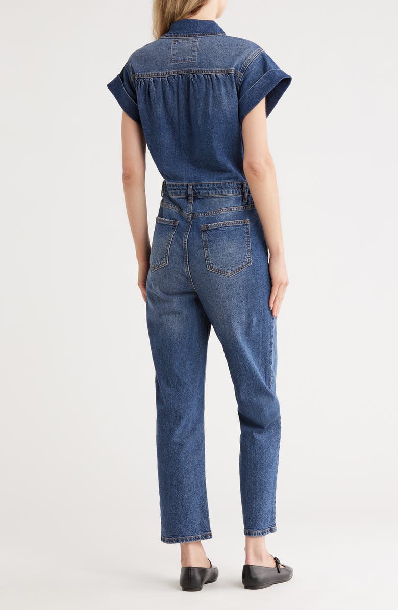 Habitual Denim Jumpsuit, Alternate, color, Lake