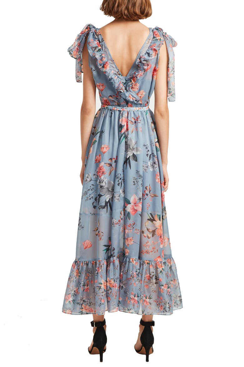 Cecile Floral Print Maxi Dress, Alternate, color, SUMMER SURF MULTI