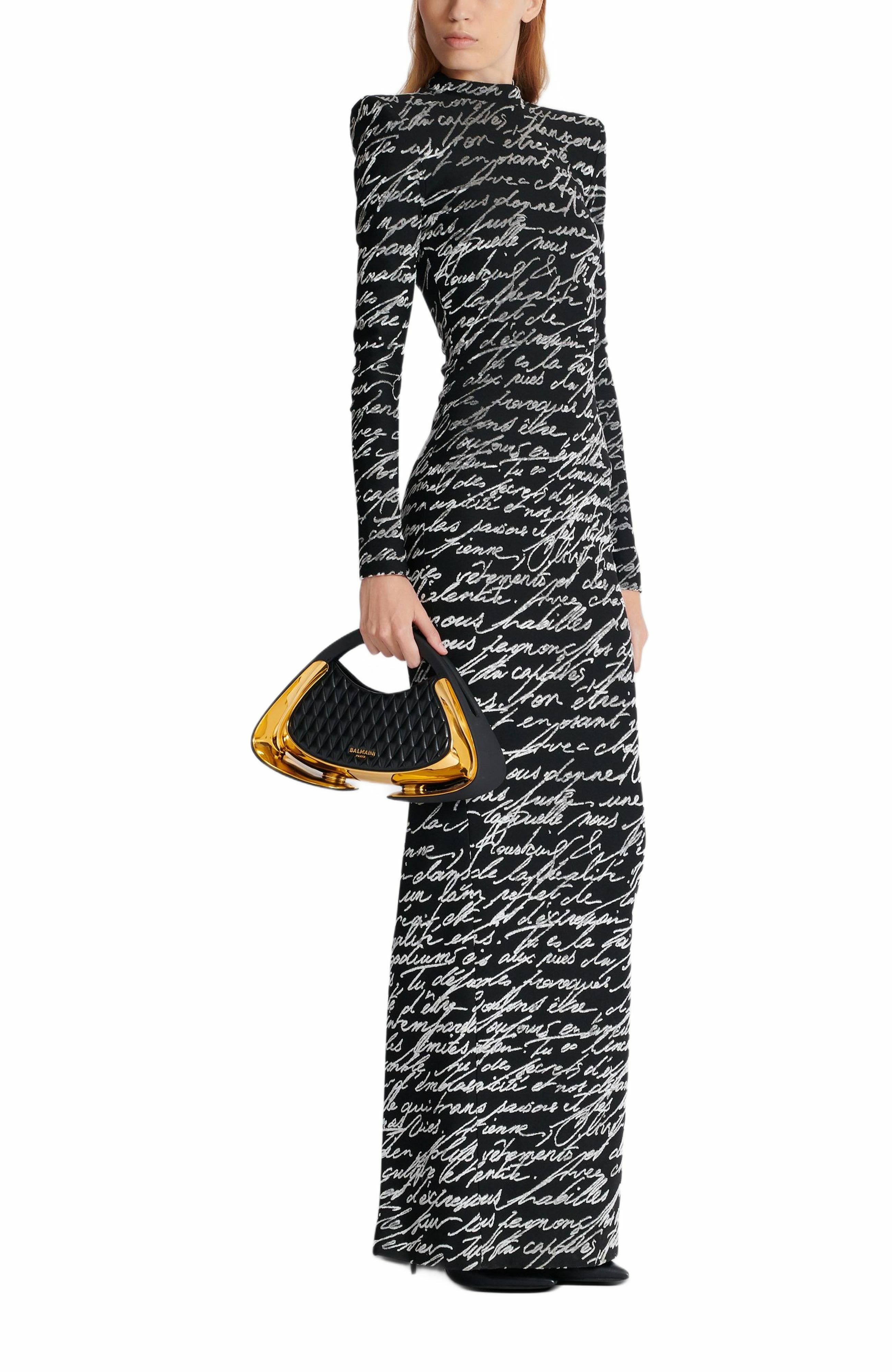 Balmain Quilted Medium Jolie Madame Bag, Alternate, color, 