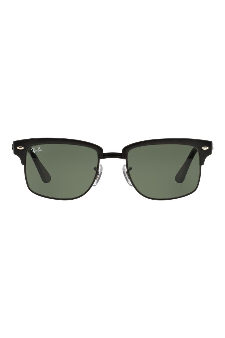 'Clubmaster' Square 52mm Sunglasses, Main, color, BLACK CRYSTAL