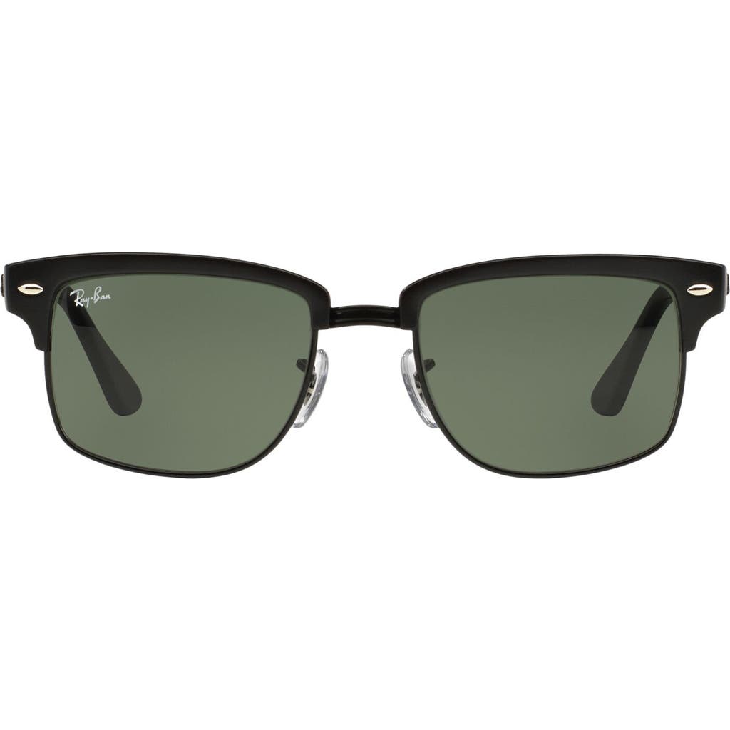Ray-Ban 'Clubmaster' Square 52mm Sunglasses in Black Crystal at Nordstrom Rack