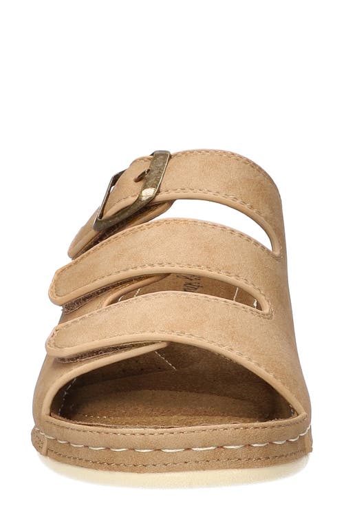 Easy Street Pinterry Slide Sandal In Natural
