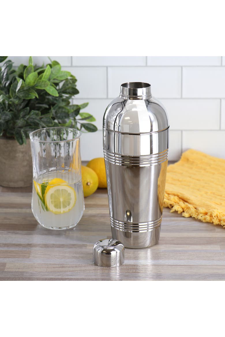 Baldwyn Stainless Steel 25.4 Ounce Cocktail Shaker, Alternate, color, Metallic Silver