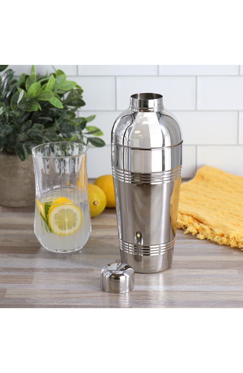 OSTER Baldwyn Stainless Steel 25.4 Ounce Cocktail Shaker, Alternate, color, Metallic Silver