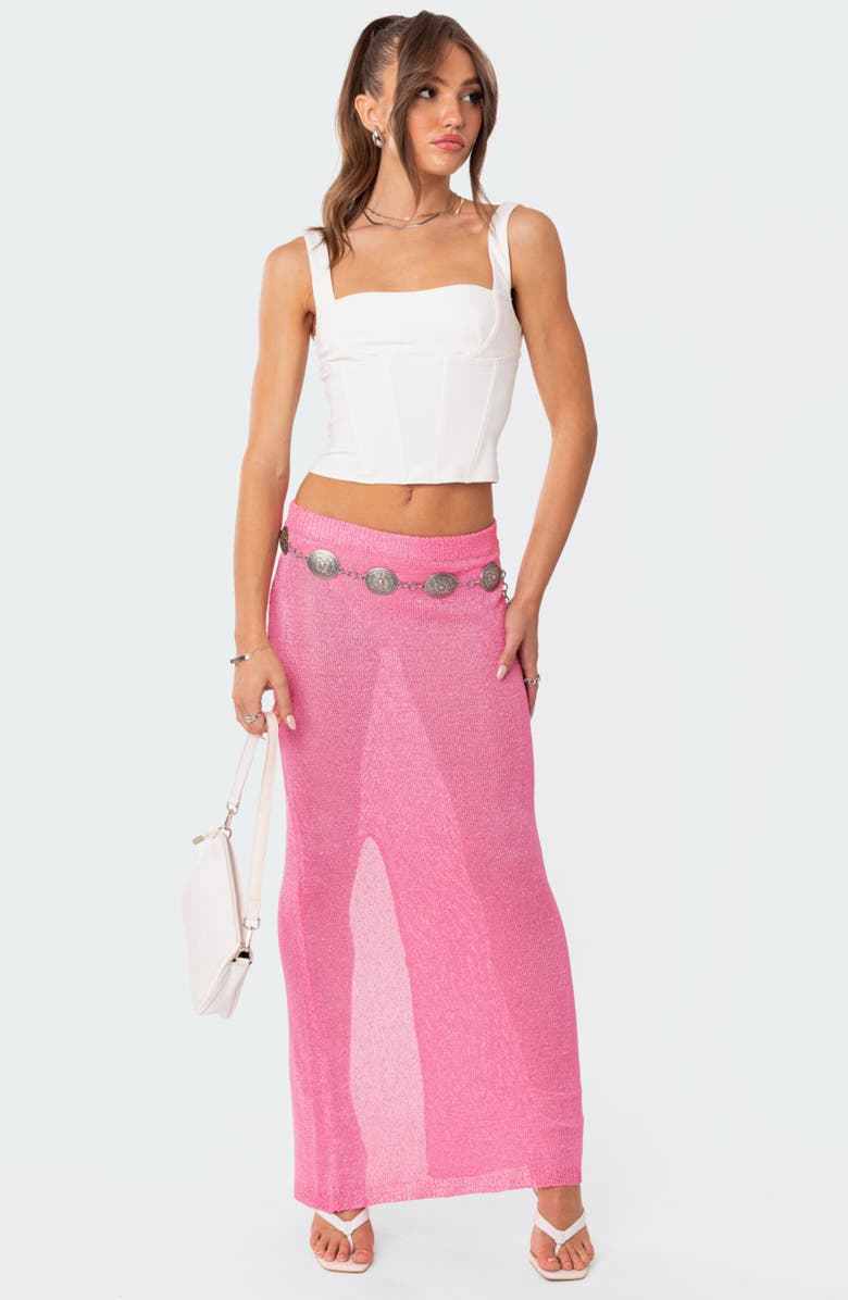 EDIKTED Corset Crop Top, Alternate, color, 