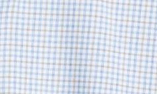 Johnnie-o Koby Gingham Performance Button-down Shirt In Navy