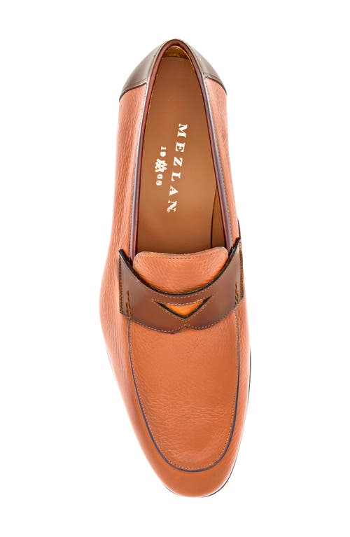 Mezlan Pebbled Penny Loafer