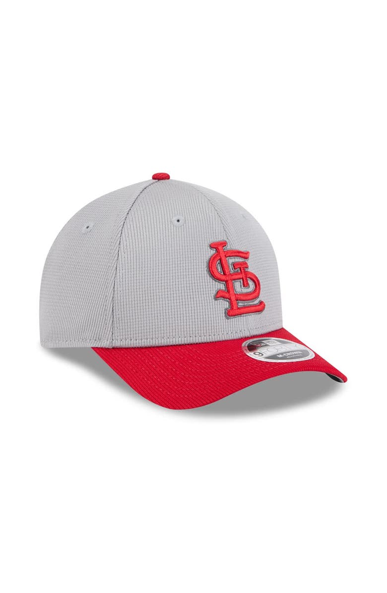 New Era Men's New Era  Gray/Red St. Louis Cardinals 2025 Batting Practice 9FORTY M-Crown Adjustable Hat, Alternate, color, 