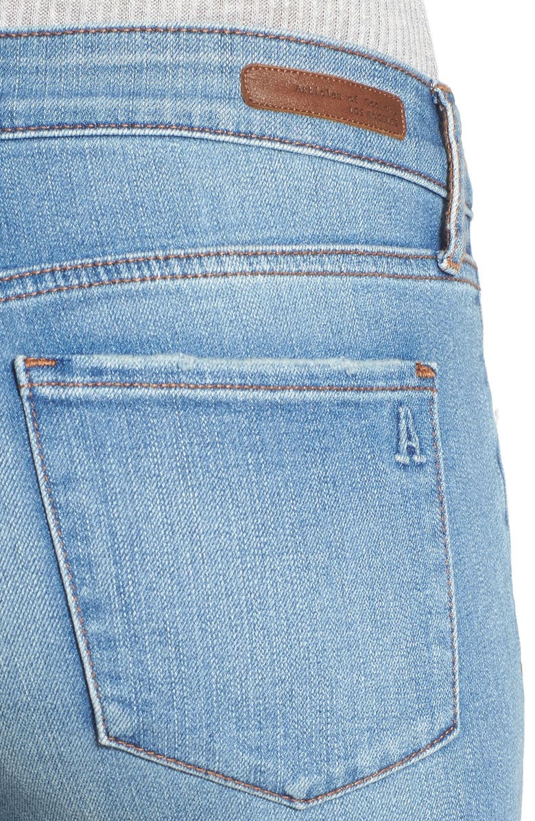 Articles of Society 'Sarah' Destroyed Skinny Jeans, Alternate, color,
