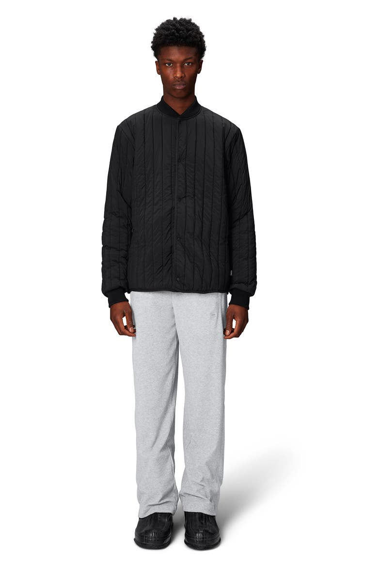 Banja Water Repellent Bomber Liner Jacket, Main, color, BLACK