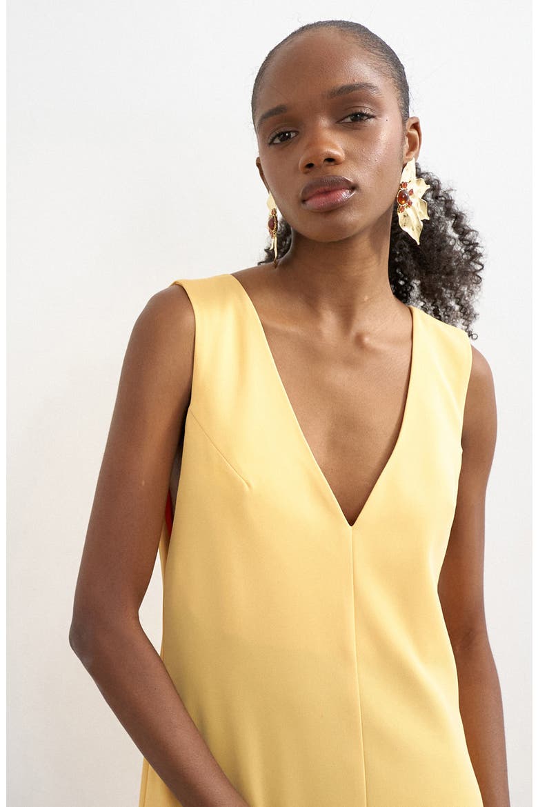 V-Neck Maxi Dress, Alternate, color, YELLOW