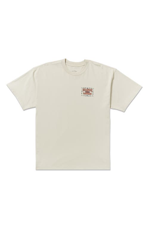 Billabong Double Spread Og Cotton Graphic T-shirt In White