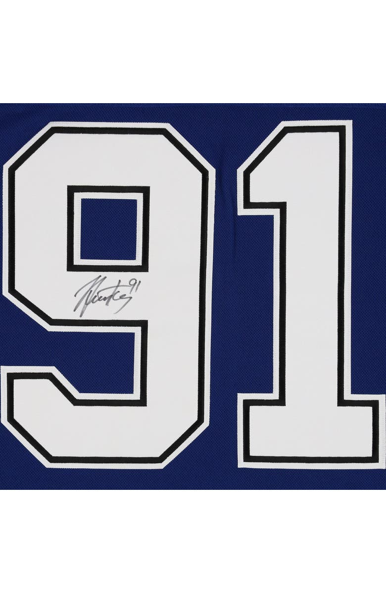 FANATICS AUTHENTIC Steven Stamkos Tampa Bay Lightning Autographed Blue Adidas Authentic Jersey, Alternate, color, 